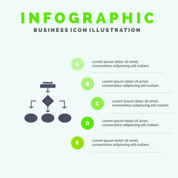 flowchart algorithm business data architecture vector image