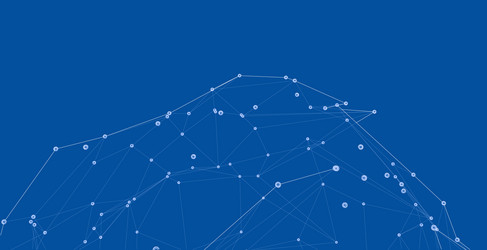 global network connections with points and lines vector image