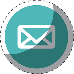 message or email button thumbnail image vector image