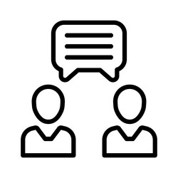 problem discussion icon vector image