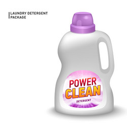 realistic mock up container for liquid vector image