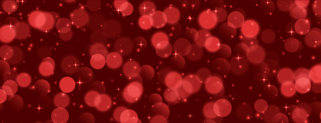 red bokeh with stars and sparkles shiny overlay vector image