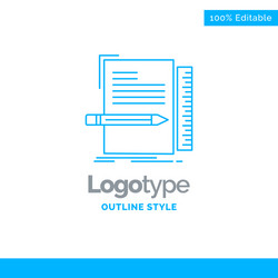 Blue Code Logo - Programming & Script vector image
