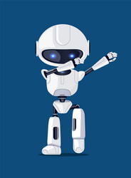 Dabbing Robot AI Character vector image