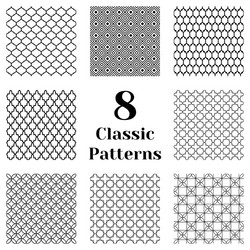Intricate Seamless Patterns vector image