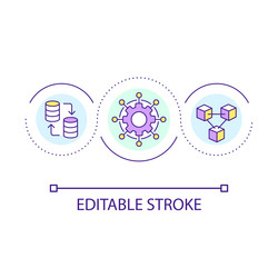 Package Management Loop Icon vector image