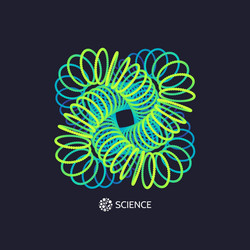 3d connection structure futuristic technology vector image