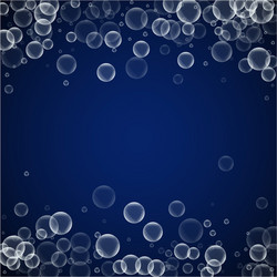 random soap bubbles abstract background blowing b vector image