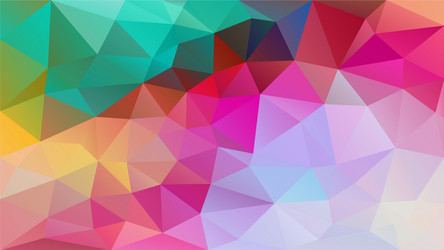 Abstract irregular polygon background rainbow vector