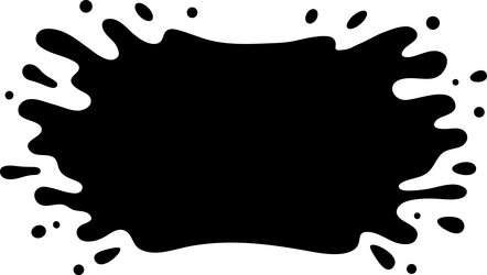 black ink splattering creates mesmerizing abstract vector image
