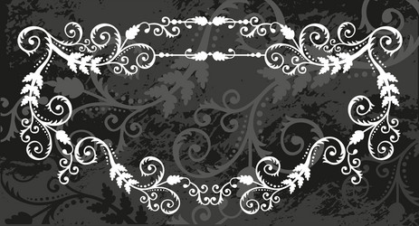 decorative frame with pattern vector image