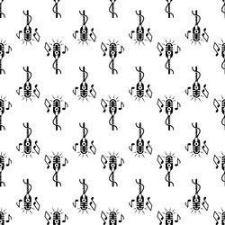 retro microphone pattern seamless vector image