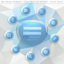 Web design elements vector