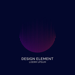 abstract elements with dynamic lines and particles vector image