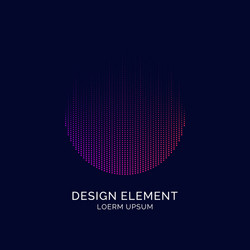 abstract elements with dynamic lines and particles vector