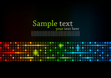 Dynamic Colorful Square Background vector image