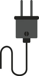 plug with cord icon image vector image