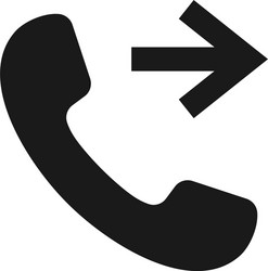 call outgoing icon app symbol for your web site vector image