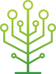 Neural Network Tree vector image