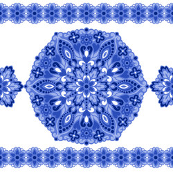 seamless background with abstract ethnic pattern vector image