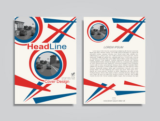 brochure design layout with place for your data vector image