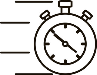 chronometer timer isolated icon vector image