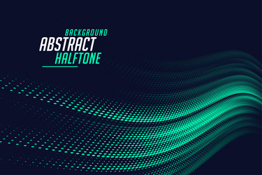 halftone style geometric pattern wavy background vector image