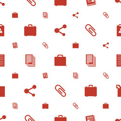 document icons pattern seamless white background vector image