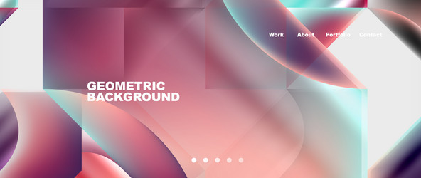 glassmorphism geometric abstract background vector image