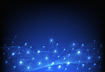 internet connection abstract sense of science vector image