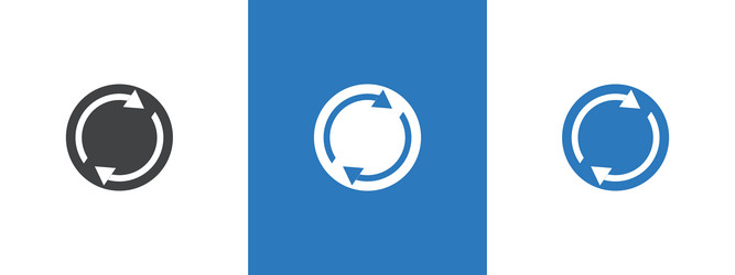 synchronization icon thin line vector image