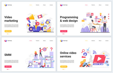 Web Services & Technology Concepts vector image
