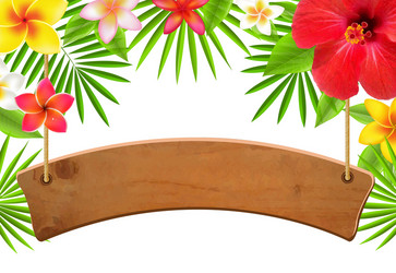 Wooden Sign Banner Vector Image