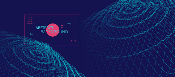 abstract background with waves 3d surface vector image