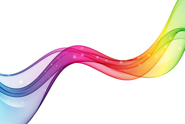abstract multicolored color spectrum wave design vector image