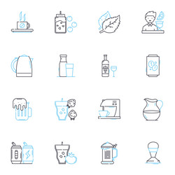 Fast and speedy linear icons set swift fleet vector