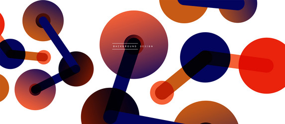 network concept abstract background dots vector image