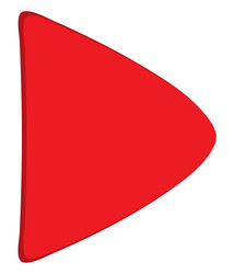cartoon play buttons colorful rounded triangle vector image