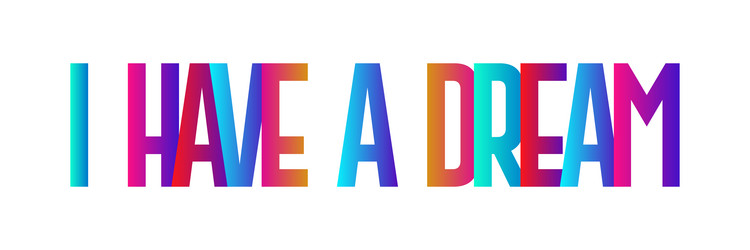 colorful typography lettering design phrase i Vector Image