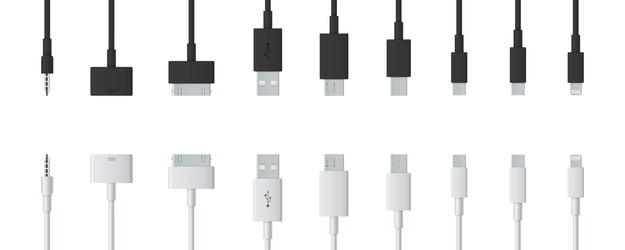 creative of cellphone usb vector image