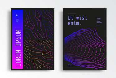dynamic gradient line background vector image
