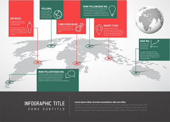 light world map with pointer markscommunication vector image