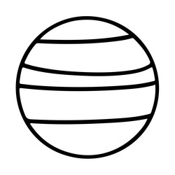 simple striped sphere design element for website vector image