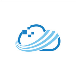 Cloud logo template vector