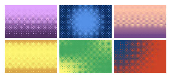 colorful bitmap texture abstract pattern halftone vector image