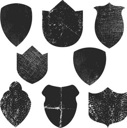 Grunge Empty Emblems Set vector image