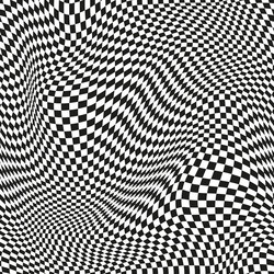 seamless checkered pattern distorted optical vector