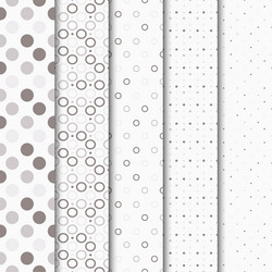 Circle & Dot Patterns vector image