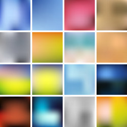 Smooth Gradient Blur Background Set vector image