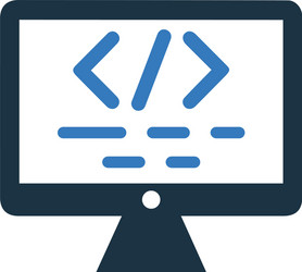 Coding custom development programming icon vector